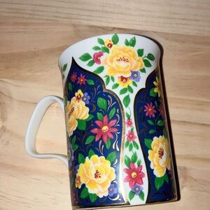 Roy Kirkham England Marakesh Floral Ceramic Mug with Handle